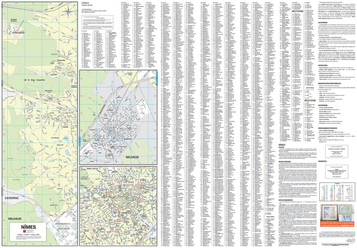 Nîmes, Gard - Plan de ville | Blay Foldex carte pliée Blay Foldex 