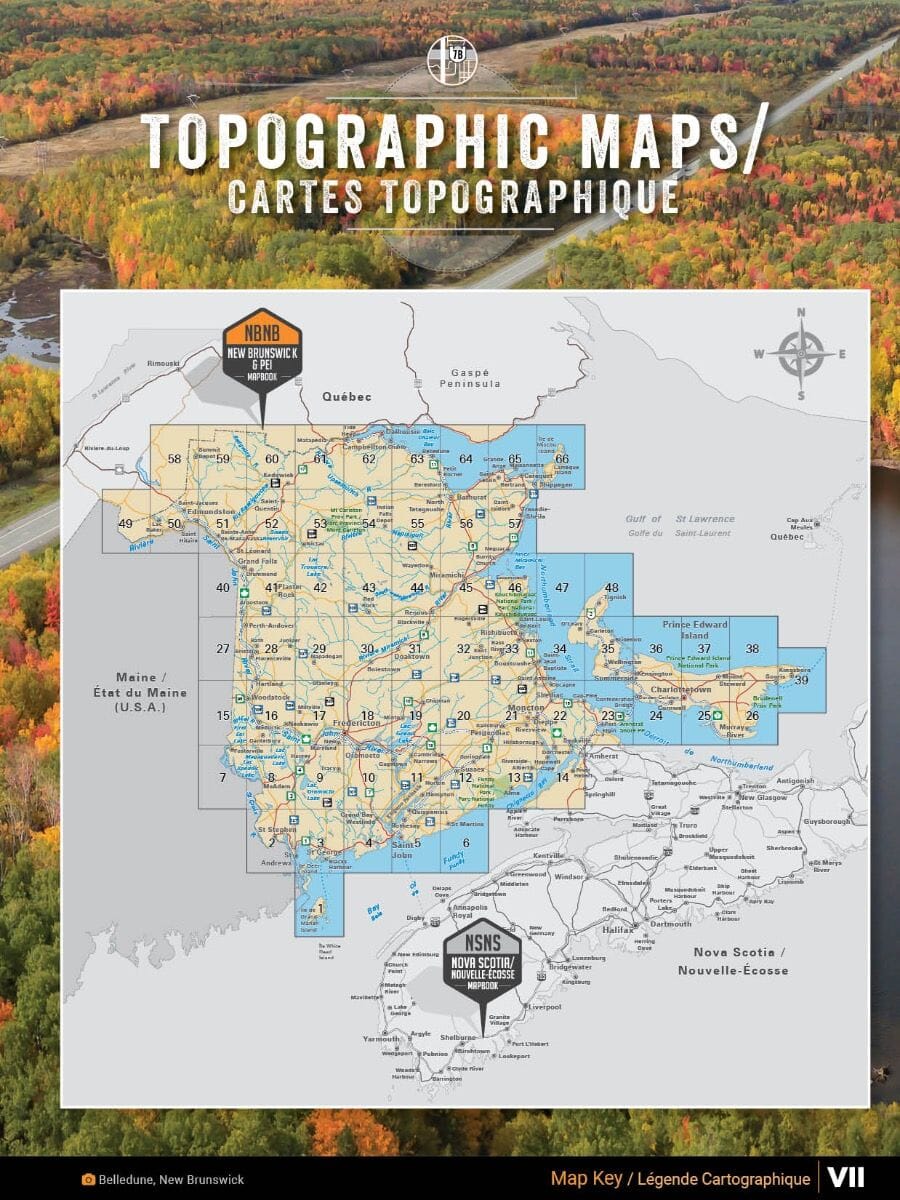 Nouveau Brunswick MapBook | Backroads Mapbooks atlas Backroads Mapbooks 