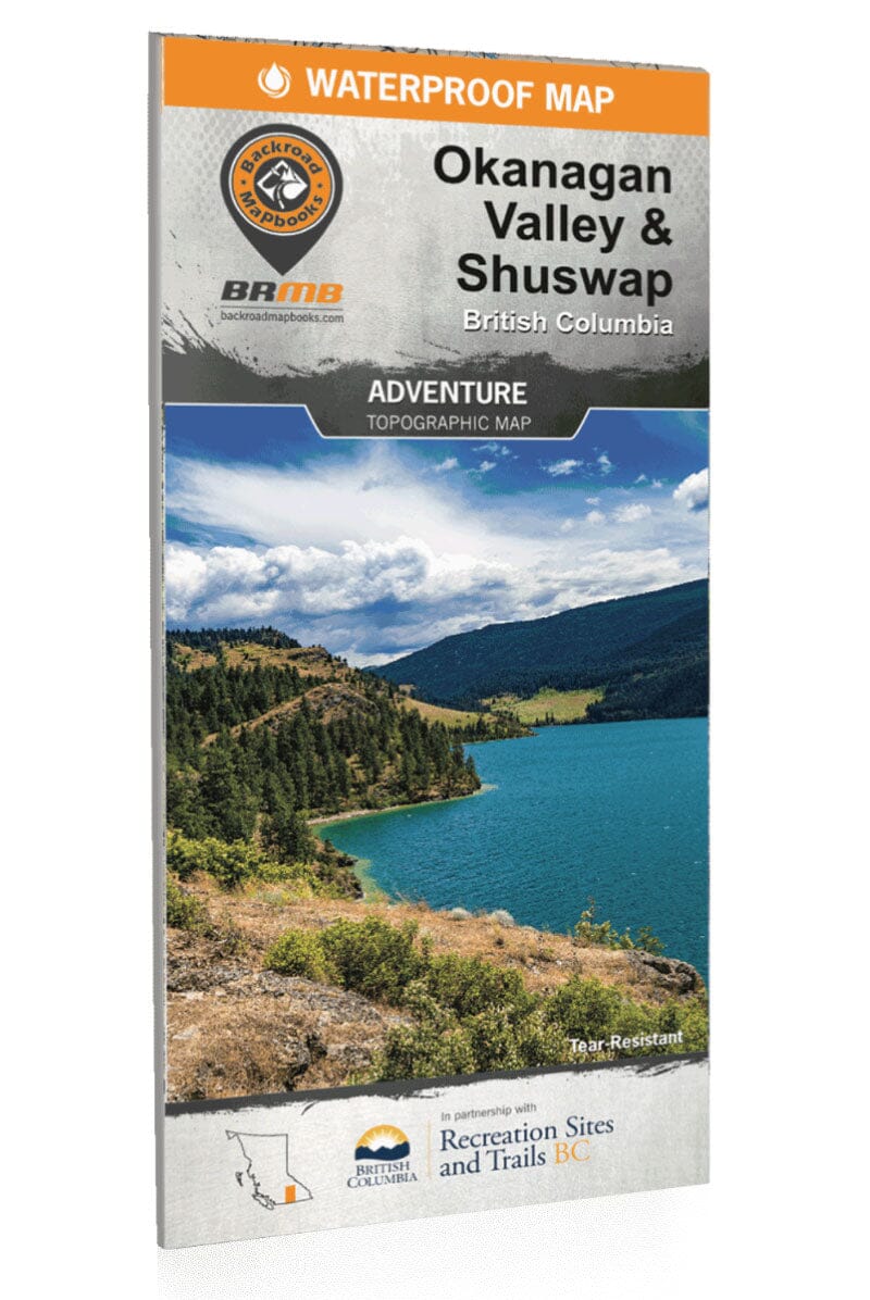 Okanagan Valley Shuswap BC Recreation Map | Backroads Mapbooks carte pliée Backroads Mapbooks 