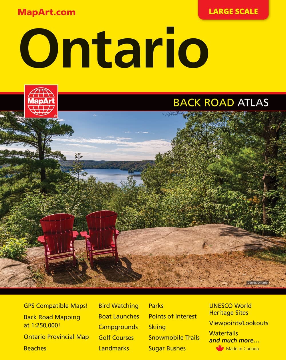 Ontario Back Road Atlas | Canadian Cartographics Corporation, MapArt Corporation atlas Canadian Cartographics Corporation 