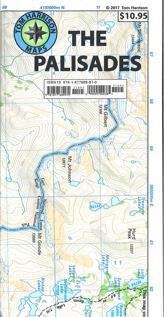 Palisades, Californie | Tom Harrison Maps carte pliée Tom Harrison Maps 