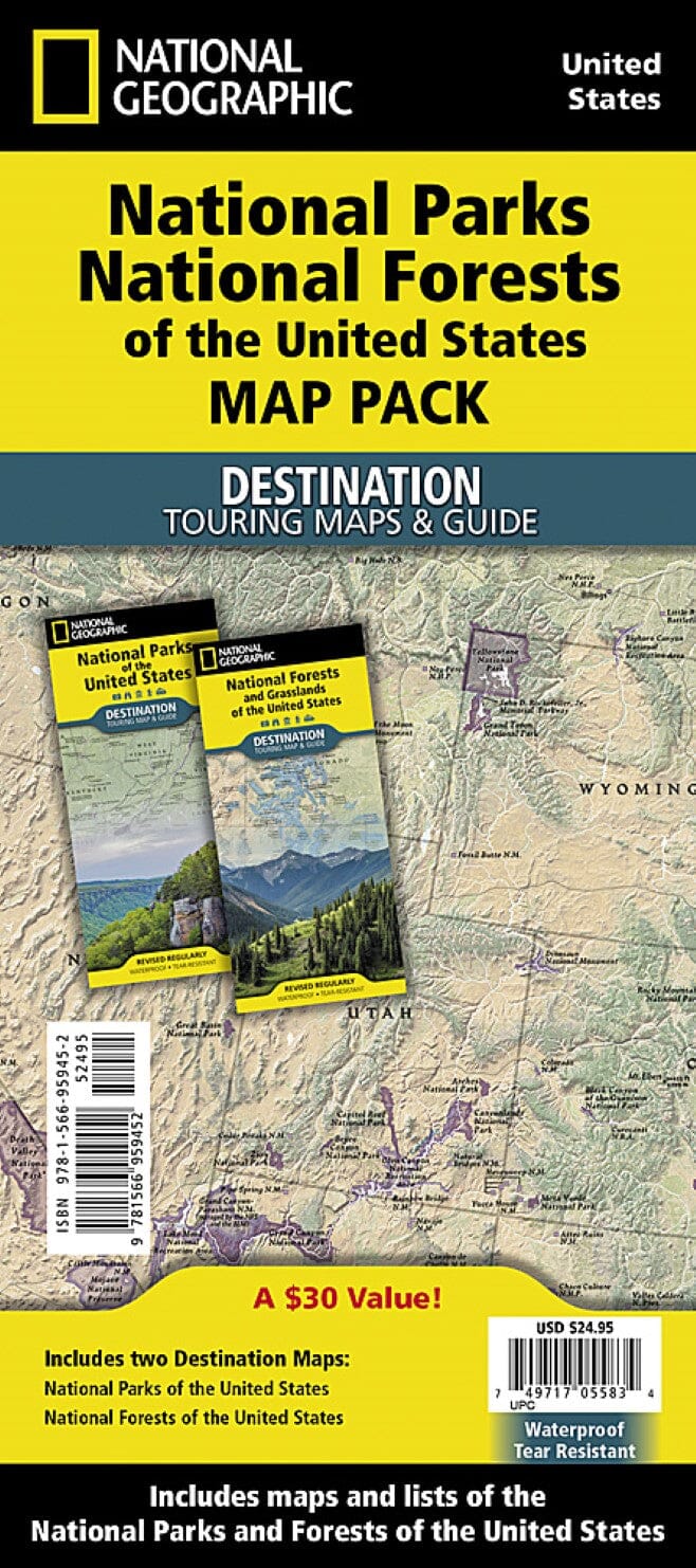 Parcs nationaux et forêts nationales des États-Unis [Map Pack Bundle] | National Geographic carte pliée National Geographic 