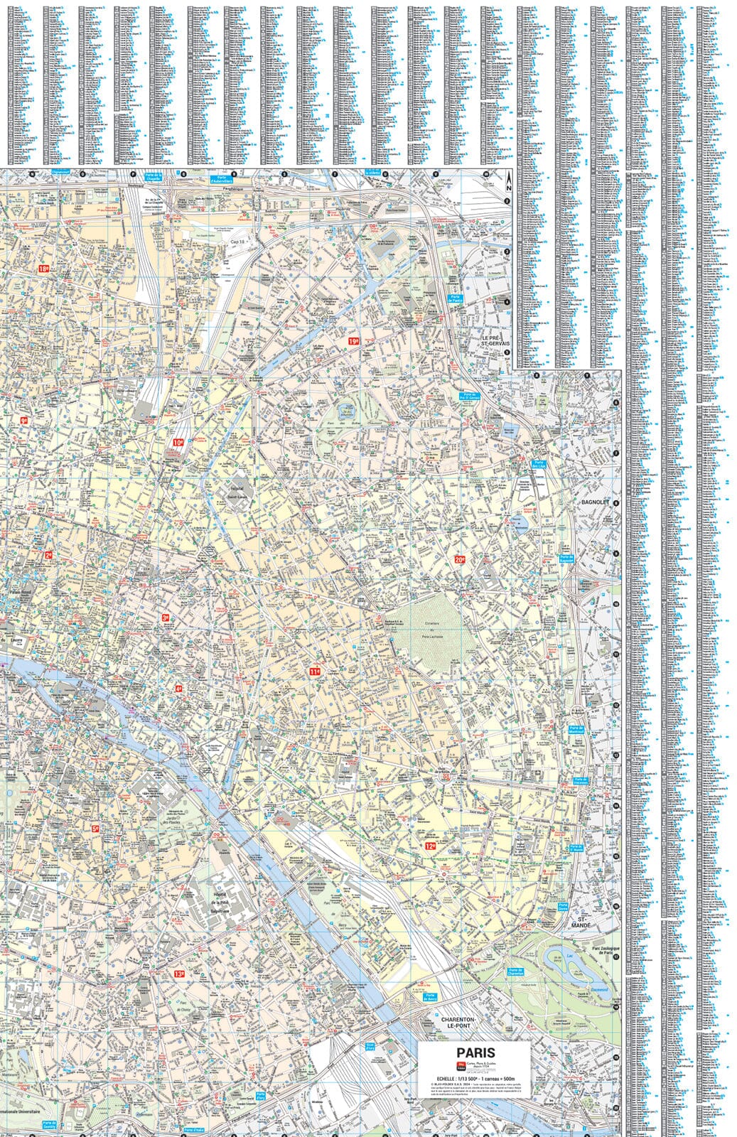 Paris, Île-de-France - Plan de ville "pocket" | Blay Foldex carte pliée Blay Foldex 
