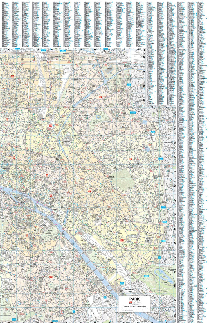 Paris, Île-de-France - Plan de ville "pocket" | Blay Foldex carte pliée Blay Foldex 