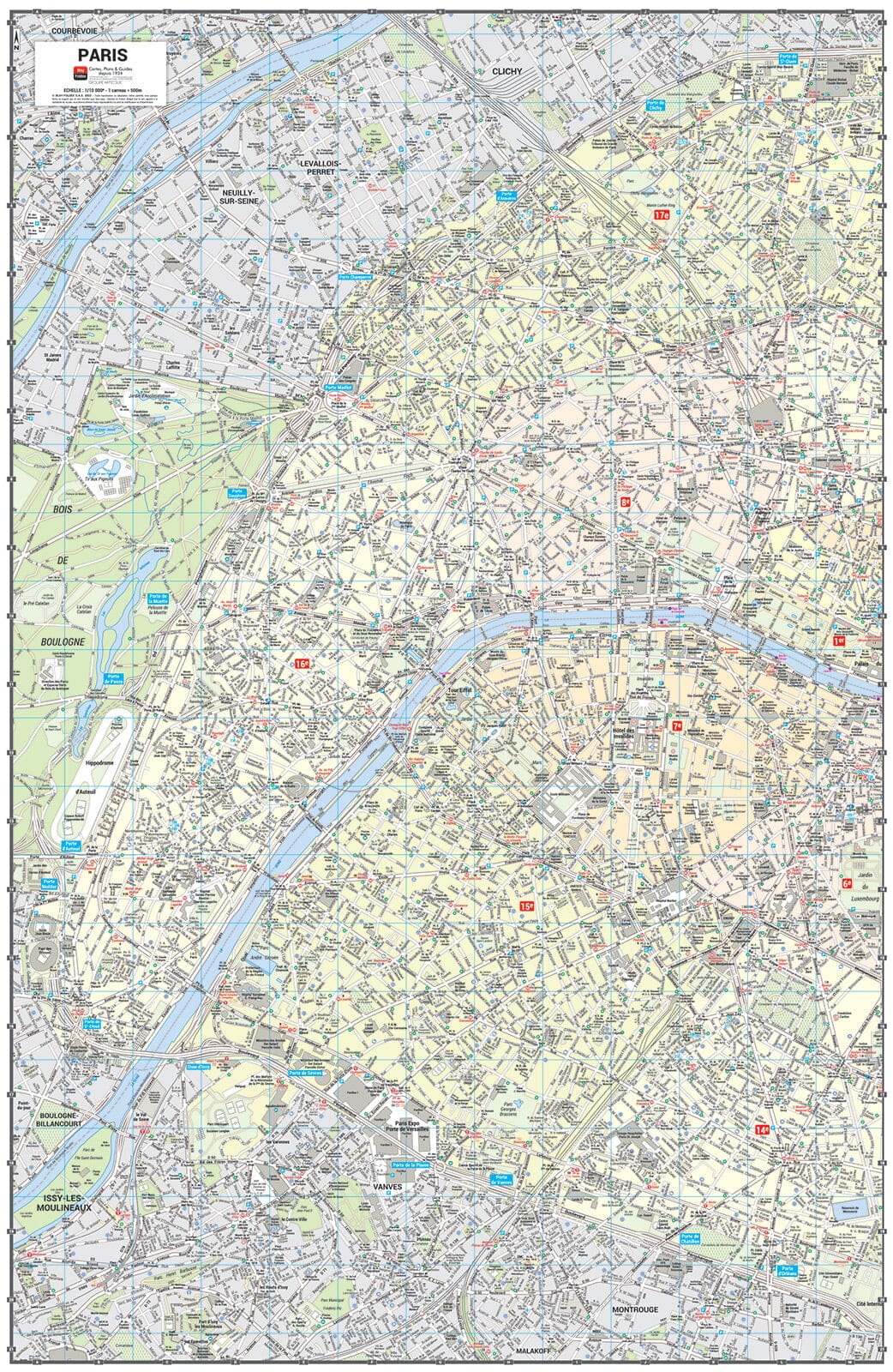 Paris - Plan de ville grand format | Blay Foldex carte pliée Blay Foldex 