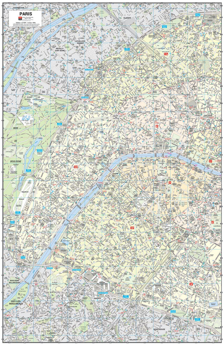 Paris - Plan de ville grand format | Blay Foldex carte pliée Blay Foldex 