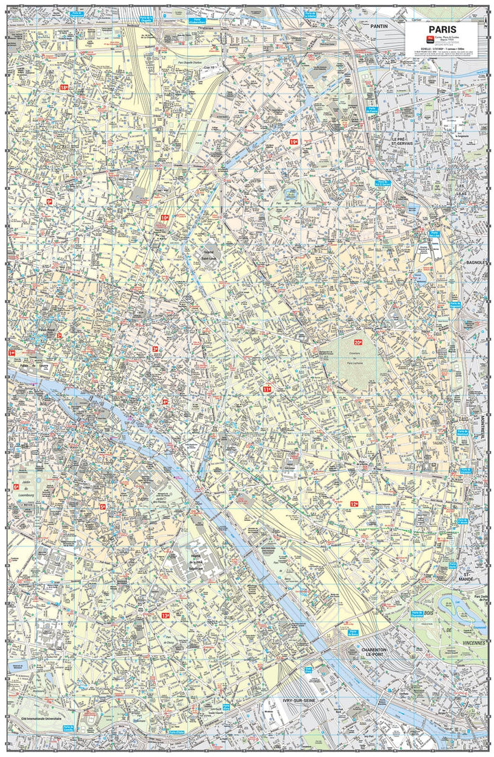 Paris - Plan de ville grand format | Blay Foldex carte pliée Blay Foldex 