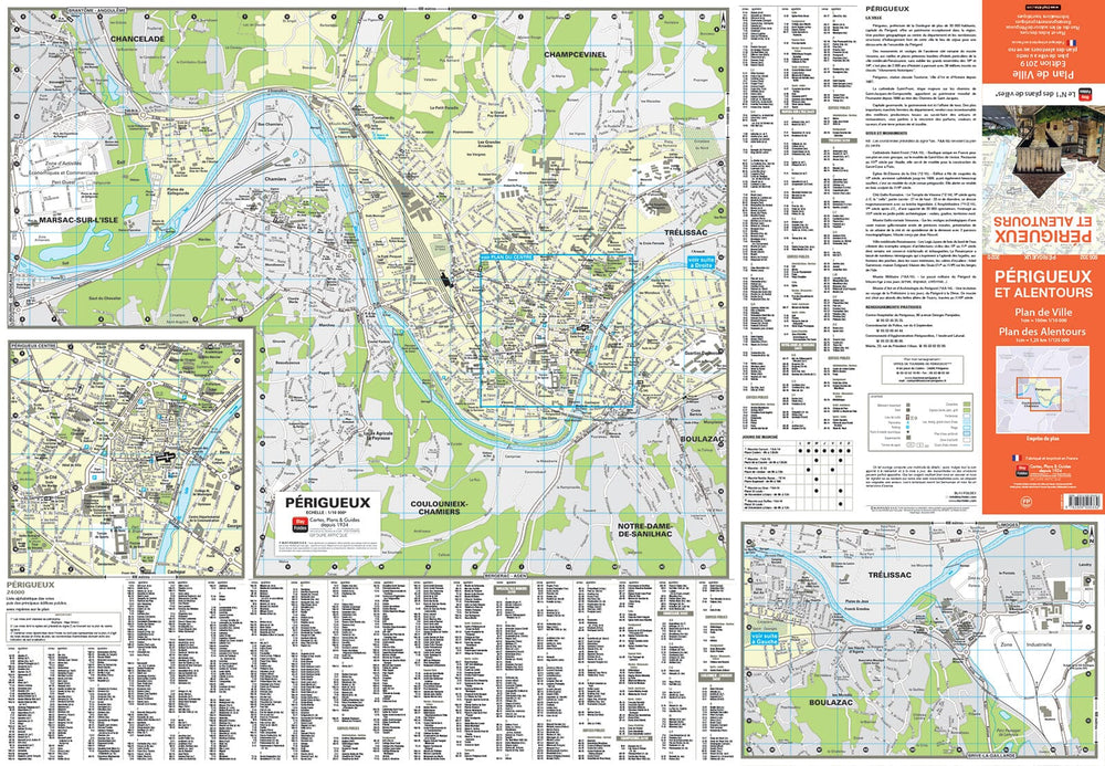 Périgueux, Dordogne - Plan de ville | Blay Foldex carte pliée Blay Foldex 