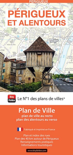 Périgueux, Dordogne - Plan de ville | Blay Foldex carte pliée Blay Foldex 