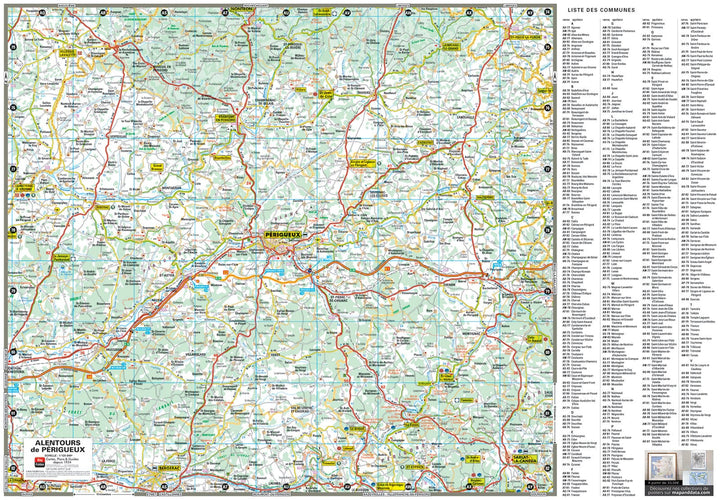 Périgueux, Dordogne - Plan de ville | Blay Foldex carte pliée Blay Foldex 