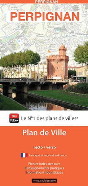 Perpignan, Pyrénées-Orientales - Plan de ville | Blay Foldex carte pliée Blay Foldex 