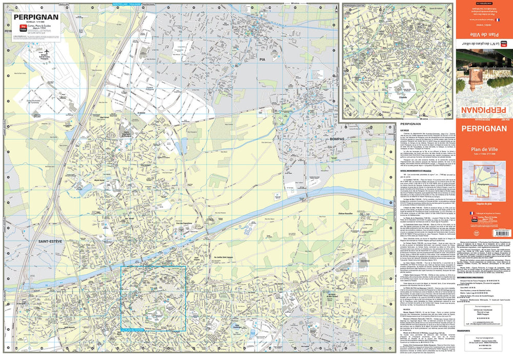 Perpignan, Pyrénées-Orientales - Plan de ville | Blay Foldex carte pliée Blay Foldex 