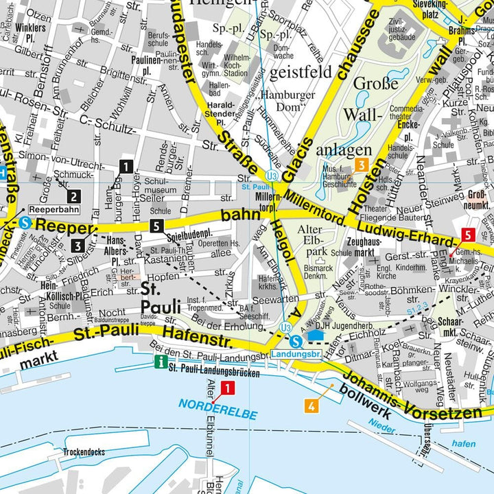 Plan de poche - Hambourg (Allemagne) | Freytag & Berndt carte pliée Freytag & Berndt 