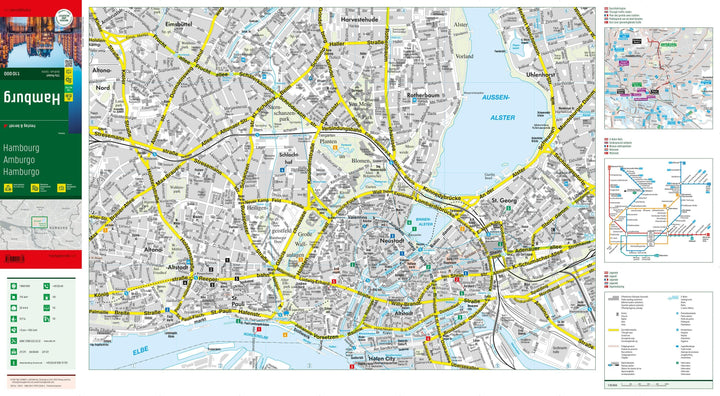 Plan de poche - Hambourg (Allemagne) | Freytag & Berndt carte pliée Freytag & Berndt 