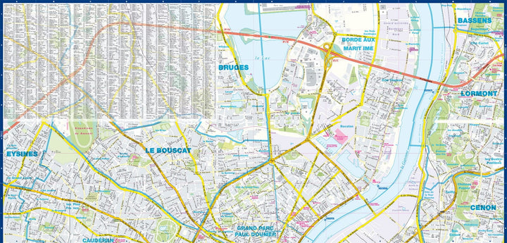 Plan de poche plastifié - Bordeaux mini | Express Map carte pliée Express Map 