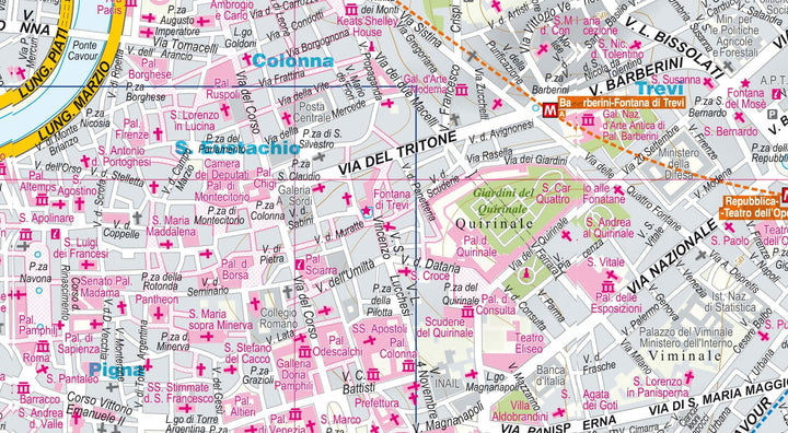 Plan de poche plastifié (mini) - Rome, Vatican Ville | Express Map carte pliée Express Map 