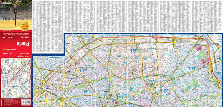 Plan de poche plastifié - Paris mini | Express Map carte pliée Express Map 