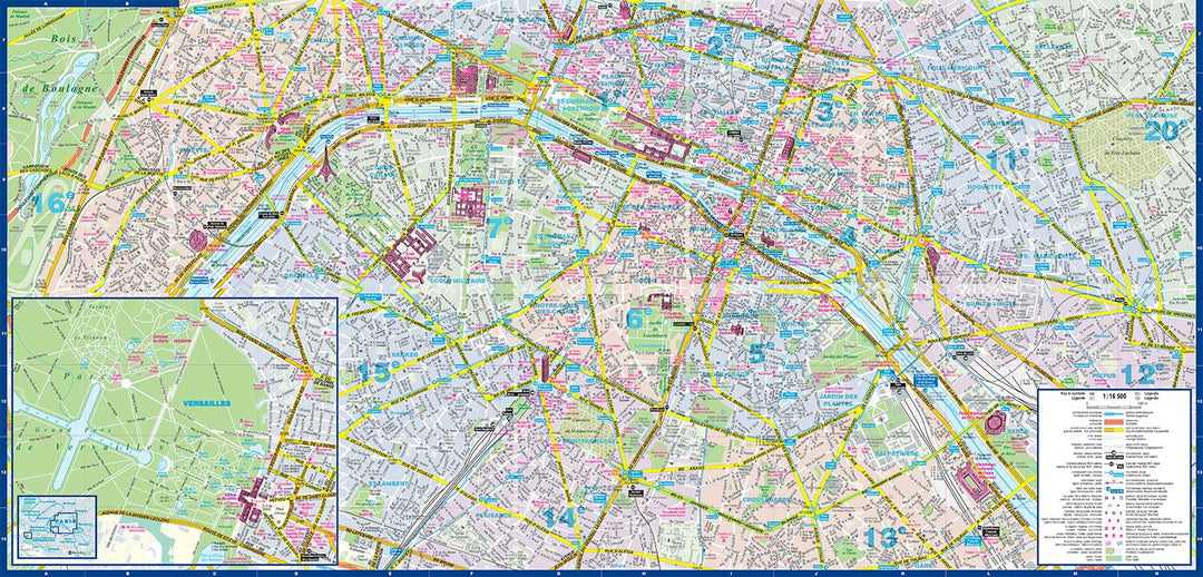 Plan de poche plastifié - Paris mini | Express Map carte pliée Express Map 