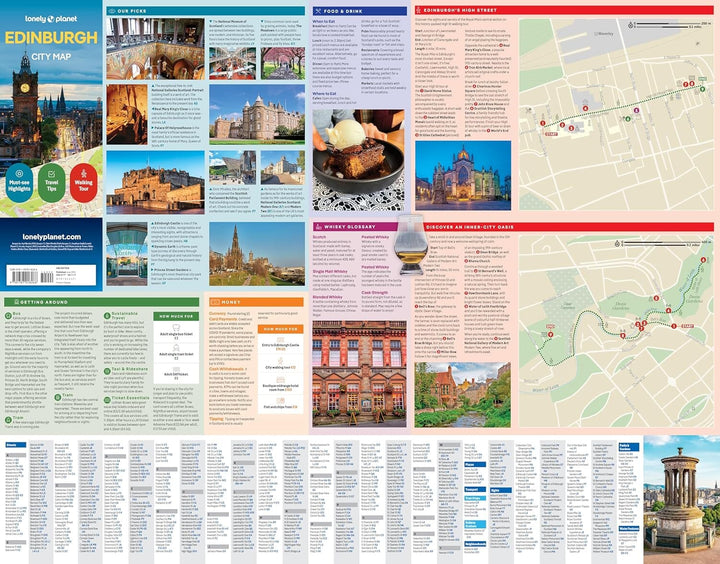 Plan de ville (en anglais) - Edinburgh | Lonely Planet carte pliée Lonely Planet EN 