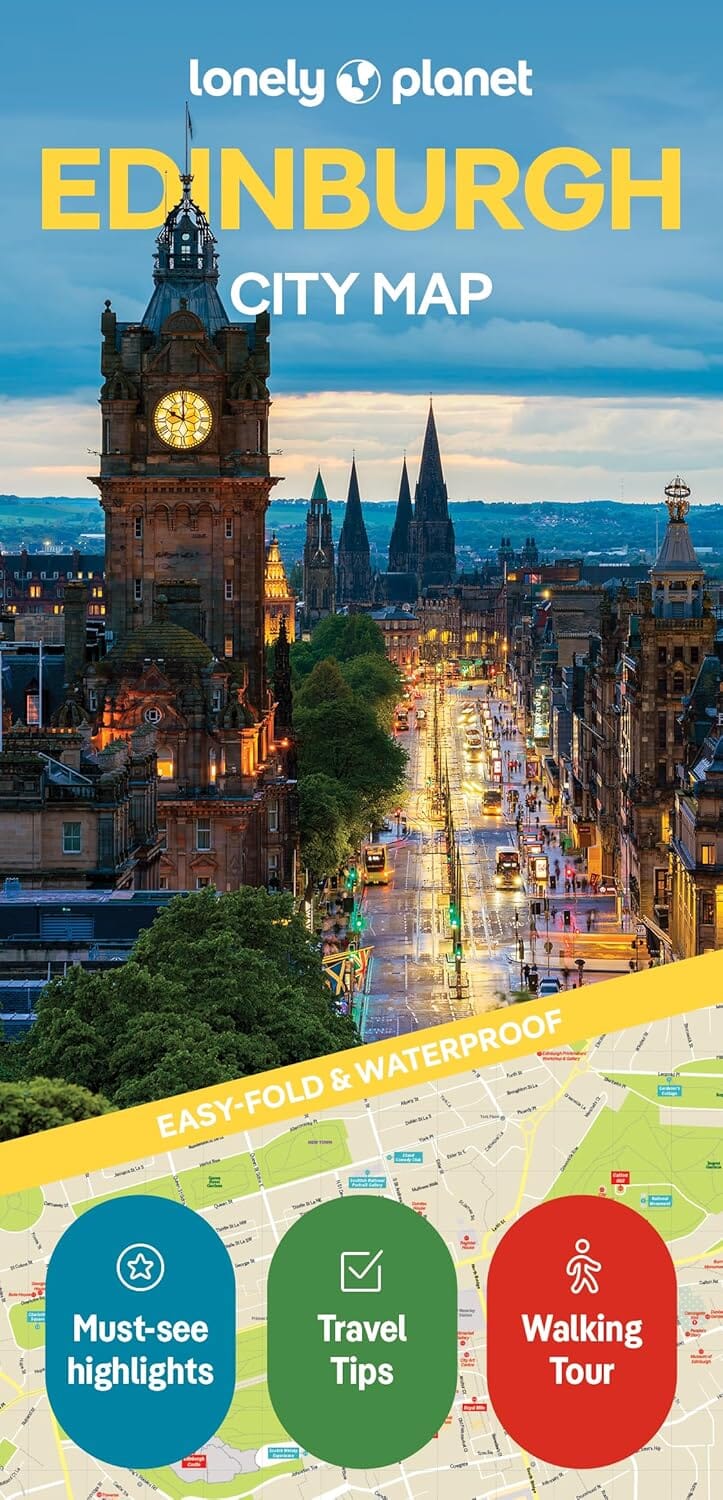 Plan de ville (en anglais) - Edinburgh | Lonely Planet carte pliée Lonely Planet EN 