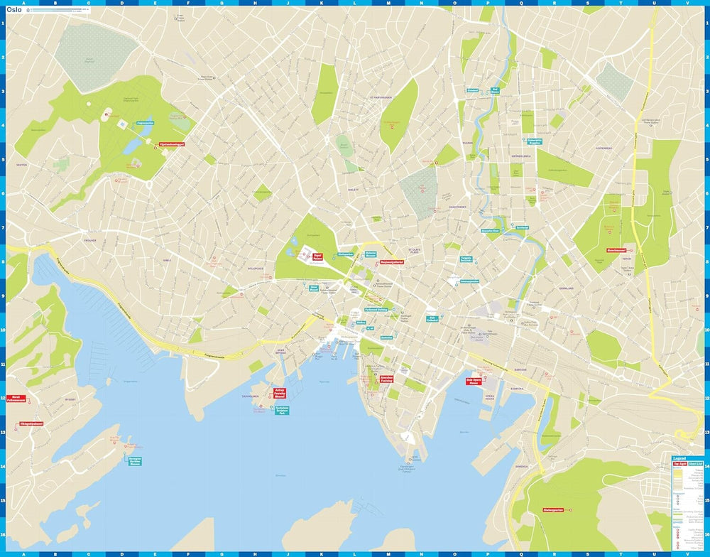 Plan de ville (en anglais) - Oslo | Lonely Planet carte pliée Lonely Planet EN 