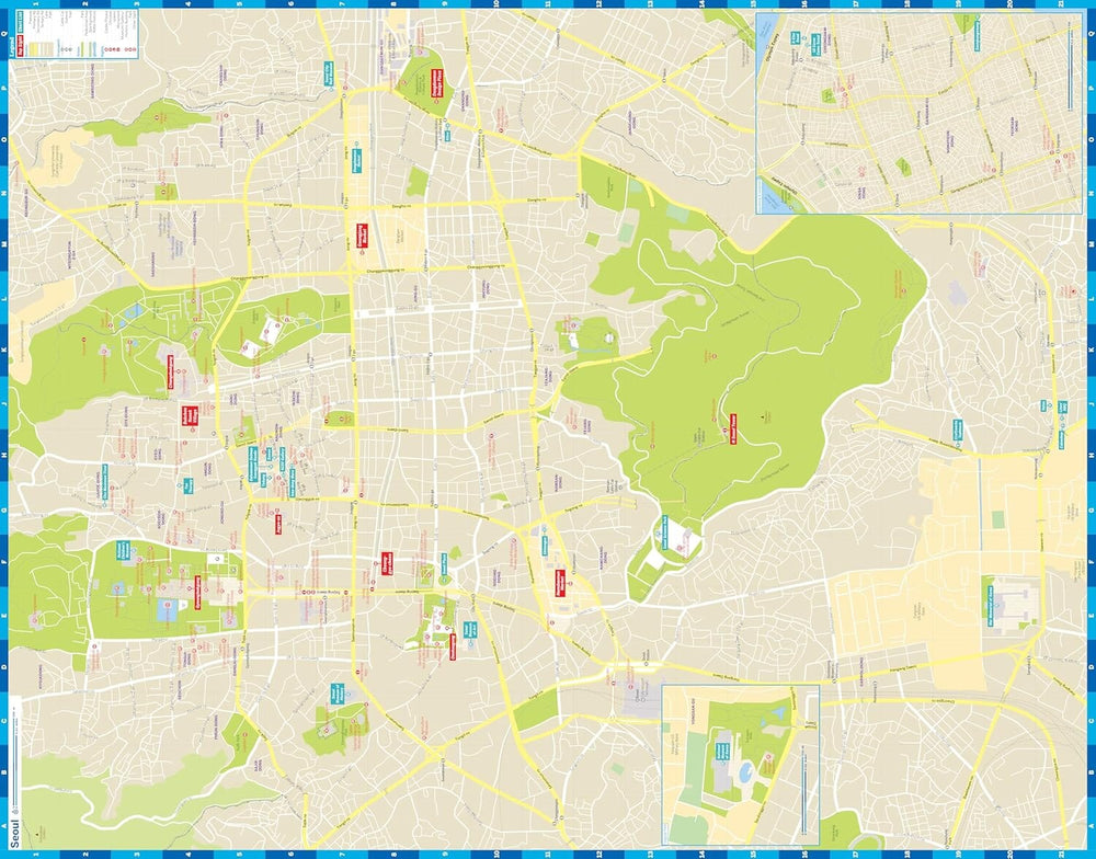 Plan de ville (en anglais) - Seoul | Lonely Planet carte pliée Lonely Planet EN 