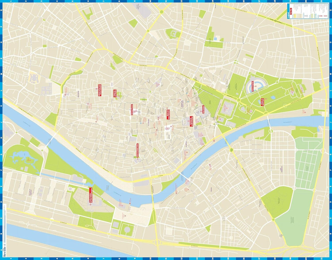 Plan de ville (en anglais) - Seville | Lonely Planet carte pliée Lonely Planet EN 