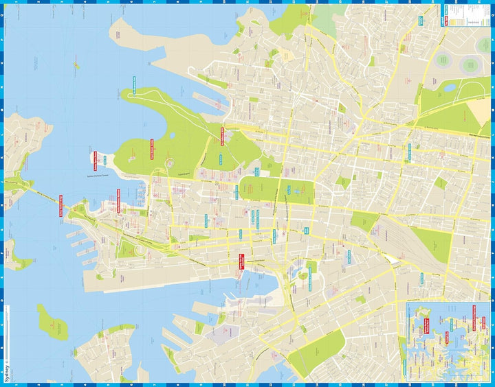 Plan de ville (en anglais) - Sydney | Lonely Planet carte pliée Lonely Planet EN 