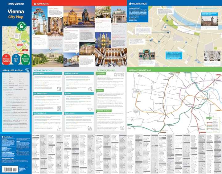 Plan de ville (en anglais) - Vienna (Autriche) | Lonely Planet carte pliée Lonely Planet EN 