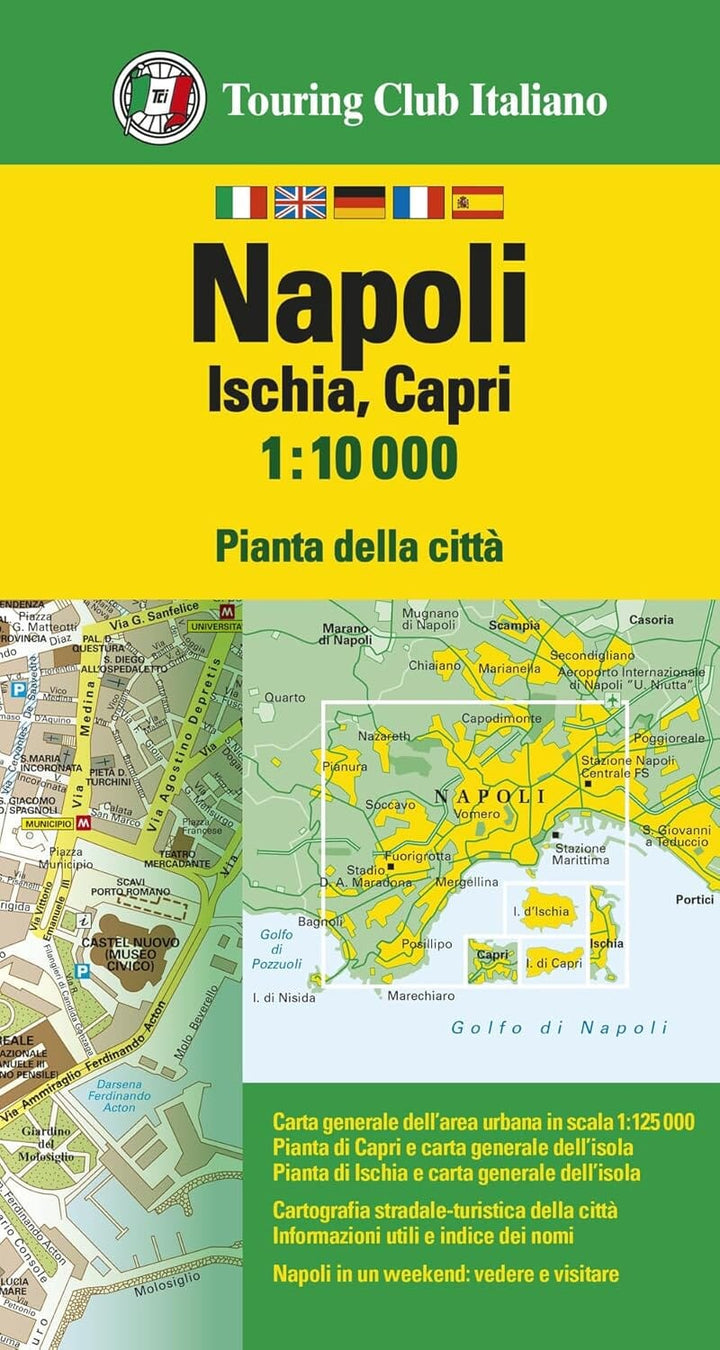 Plan de ville - Naples (Italie) | Touring Club Italiano carte pliée Touring Club Italiano 