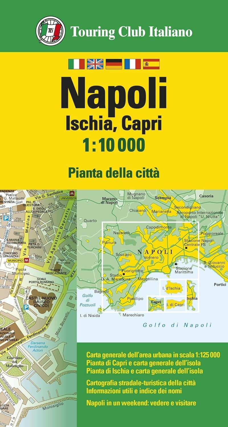 Plan de ville - Naples (Italie) | Touring Club Italiano carte pliée Touring Club Italiano 