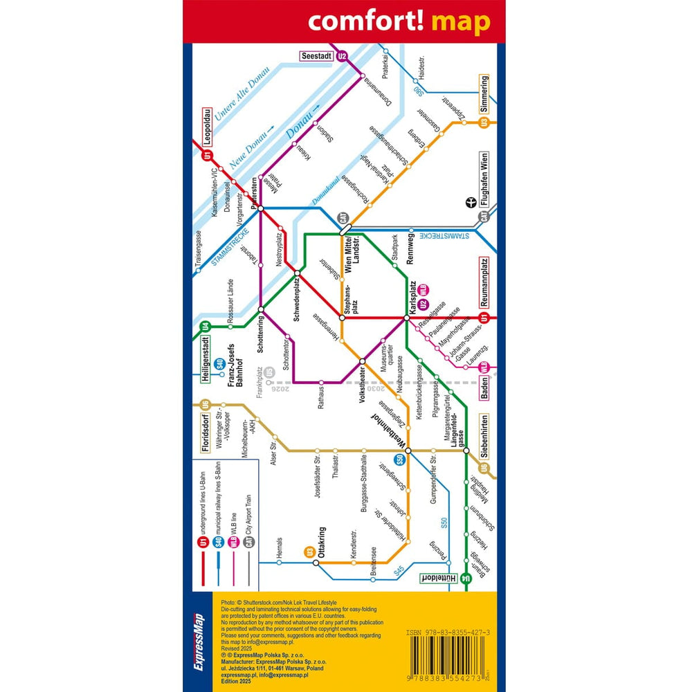 Plan de ville plastifié - Vienne | Express Map carte pliée Express Map 