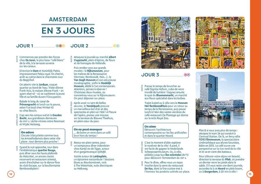 Plan détaillé - Amsterdam 2025/26 | Cartoville carte pliée Gallimard 