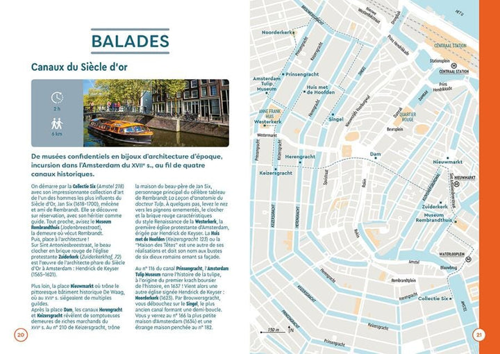 Plan détaillé - Amsterdam 2025/26 | Cartoville carte pliée Gallimard 