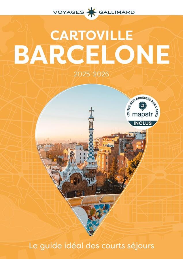 Plan détaillé - Barcelone 2025/26 | Cartoville carte pliée Gallimard 