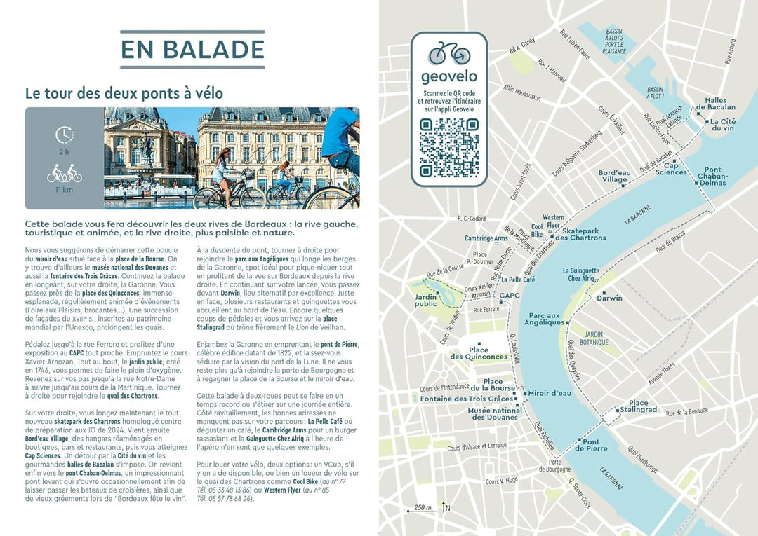 Plan détaillé - Bordeaux | Cartoville carte pliée Gallimard 