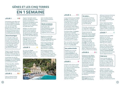 Plan détaillé - Cinque Terre et Gênes | Cartoville carte pliée Gallimard 