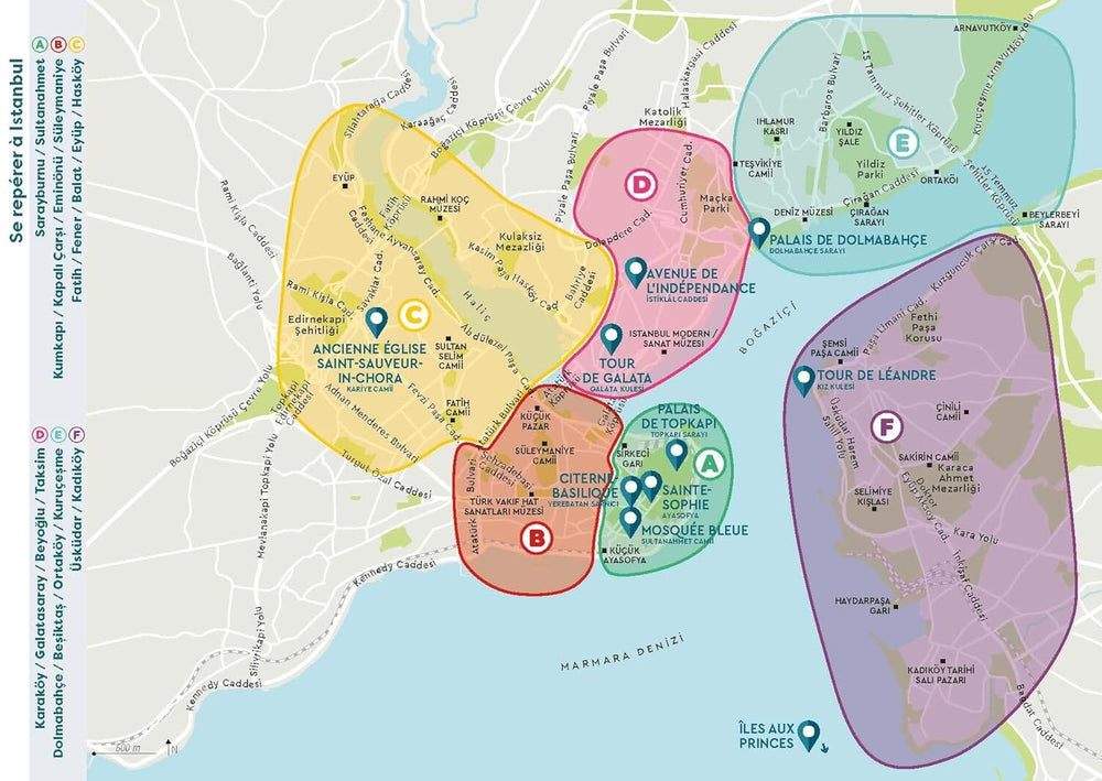 Plan détaillé - Istanbul | Cartoville guide de voyage Gallimard 