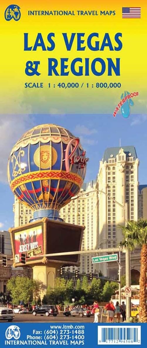 Plan détaillé - Las Vegas & région | ITM carte pliée ITM 