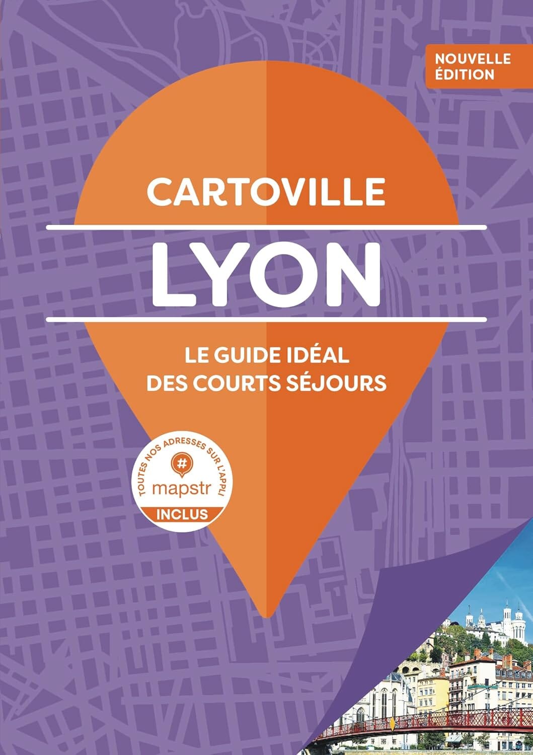 Plan détaillé - Lyon | Cartoville carte pliée Gallimard 