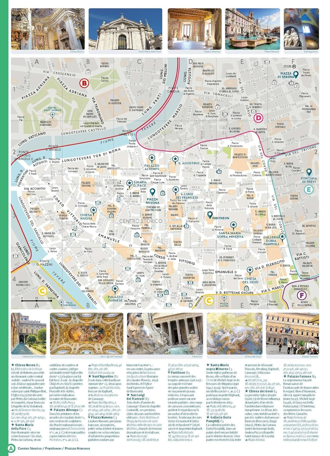 Plan détaillé - Rome 2024/25 | Cartoville carte pliée Gallimard 