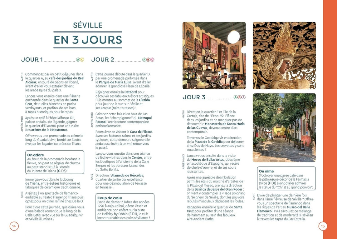 Plan détaillé - Séville | Cartoville carte pliée Gallimard 