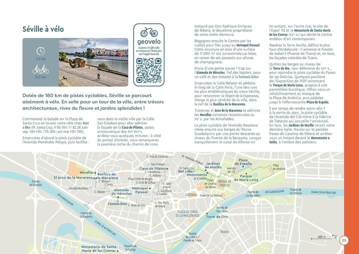 Plan détaillé - Séville | Cartoville carte pliée Gallimard 