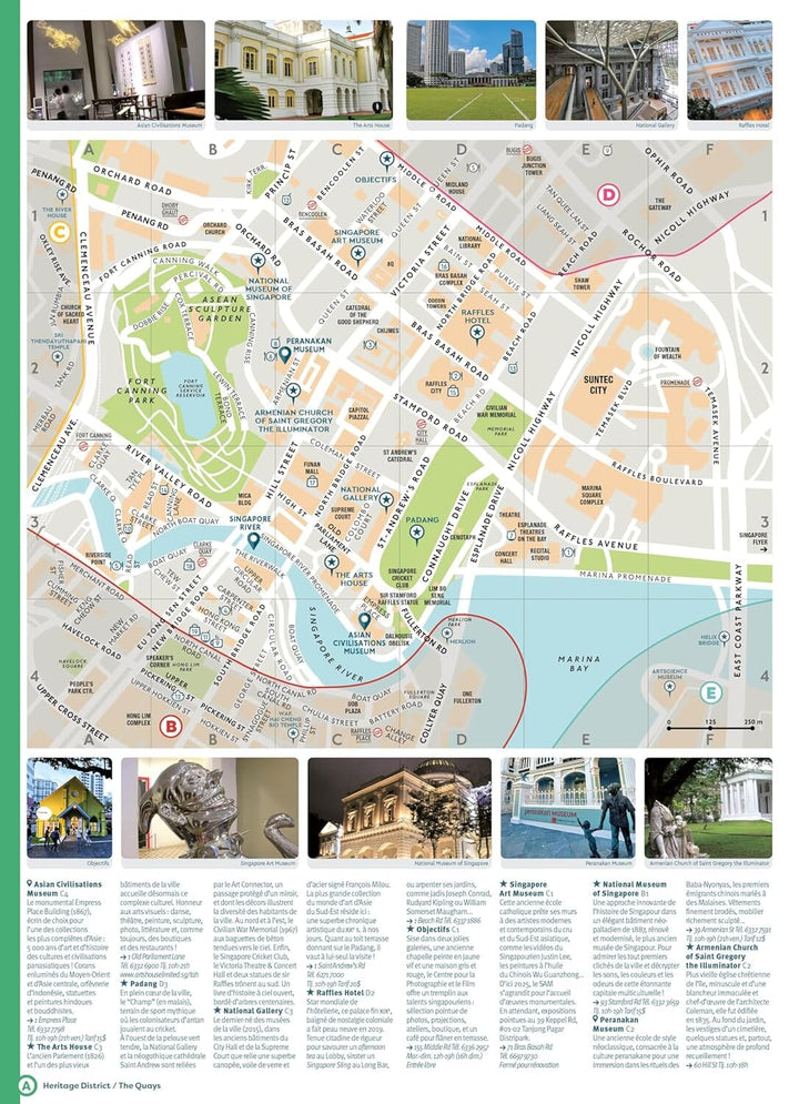 Plan détaillé - Singapour | Cartoville carte pliée Gallimard 