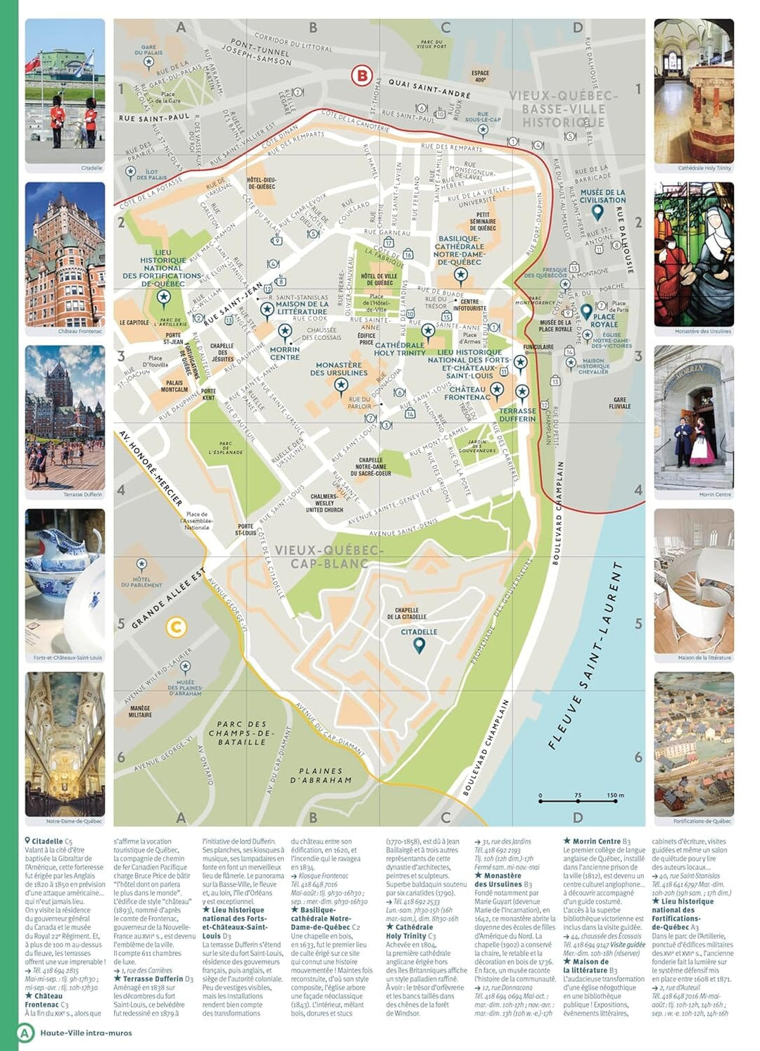 Plan détaillé - Ville de Québec | Cartoville guide de voyage Gallimard 