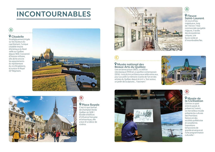 Plan détaillé - Ville de Québec | Cartoville guide de voyage Gallimard 