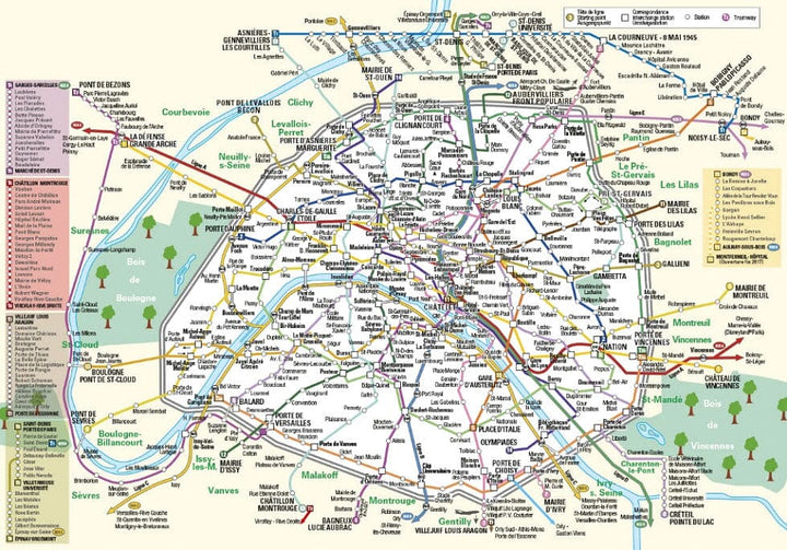 Plan pratique - Paris par arondissement | Blay Foldex carte pliée Blay Foldex 