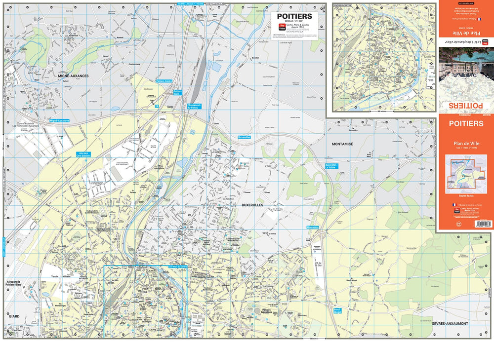 Poitiers, Vienne - Plan de ville | Blay Foldex carte pliée Blay Foldex 