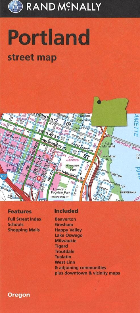 Portland, Oregon | Rand McNally carte pliée Rand McNally 