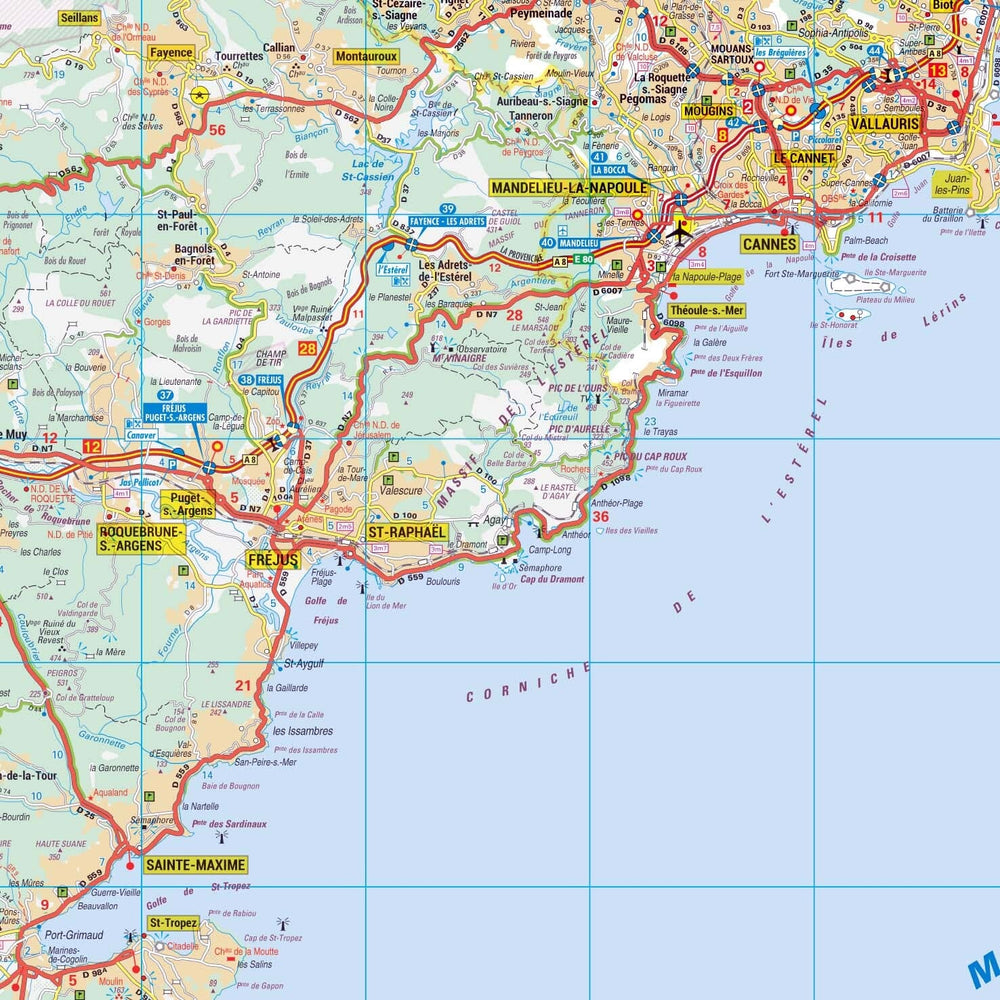 Poster - Alpes-Maritimes (119 x 85 cm) | Blay Foldex carte murale hors dimensions Blay Foldex 